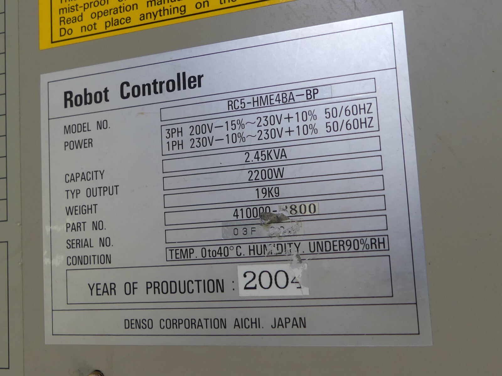 NetwoRC  RC5-HME4BA-BP Robot Controller