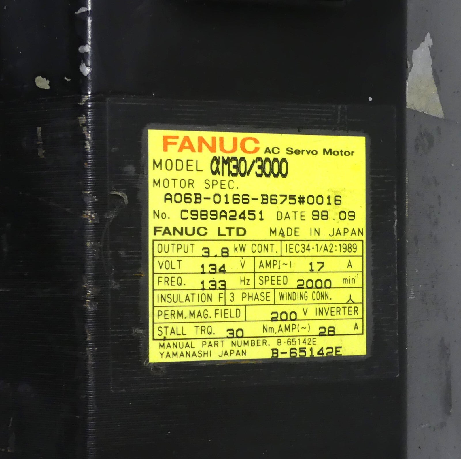 FANUC A06B-0166-B675#0016