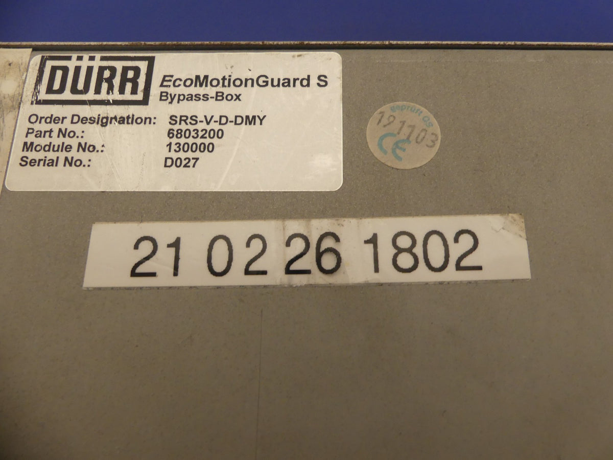 Dürr EcoMotionGuard S Bypass-Box SRS-V-D-DMY 6803200