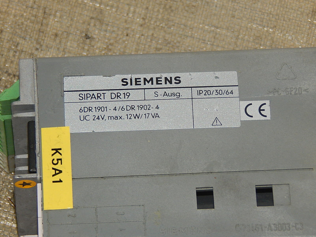  Siemens 6DR1901-4 / 6DR1902-4 Kompaktregler used