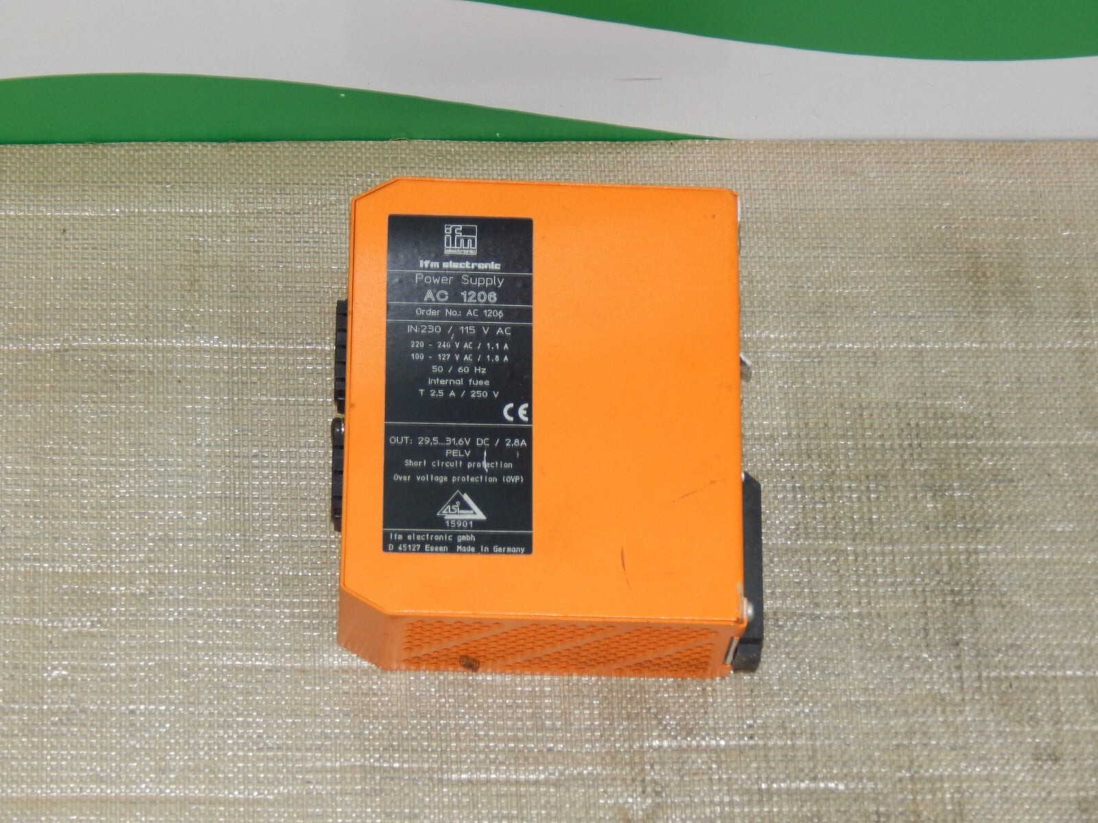  ifm AC 1206 ASI Power Supply used