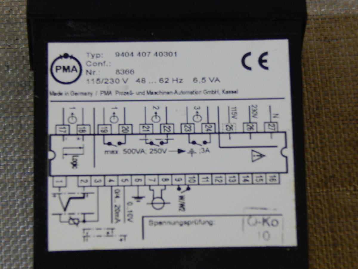  PMA GmbH Universalregler KS30 Typ: 9404 407 40301 used