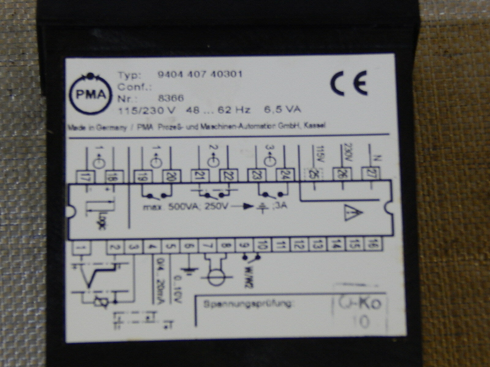  PMA GmbH Universalregler KS30 Typ: 9404 407 40301 used