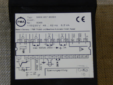  PMA GmbH Universalregler KS30 Typ: 9404 407 40301 used