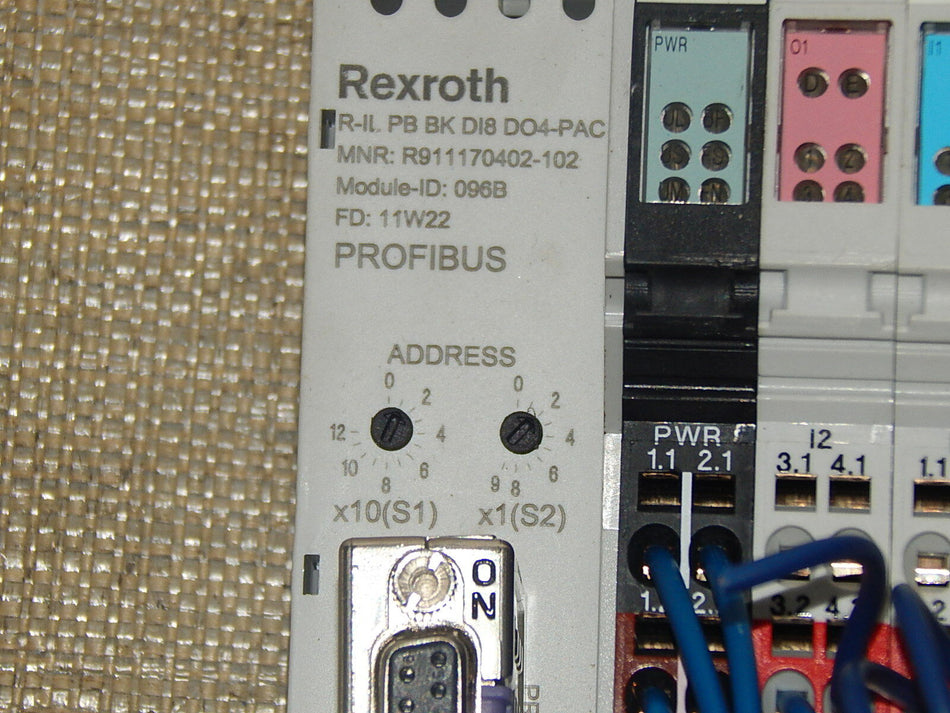 Bosch Rexroth Profibus R-IL PB BK DI8 DO4-PAC  USED