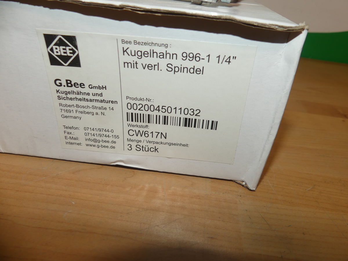 G. Bee 996-1 1/4 Kugelhahn  CW617N