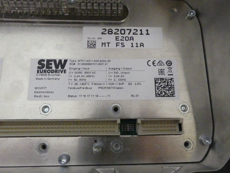 SEW EURODRIVE Type: MTF11A011-503-E20A-20