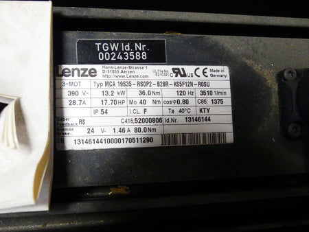 Lenze MCA 19S35-RS0P2-B28R-KS5F12N-R0SU  Neuwertig