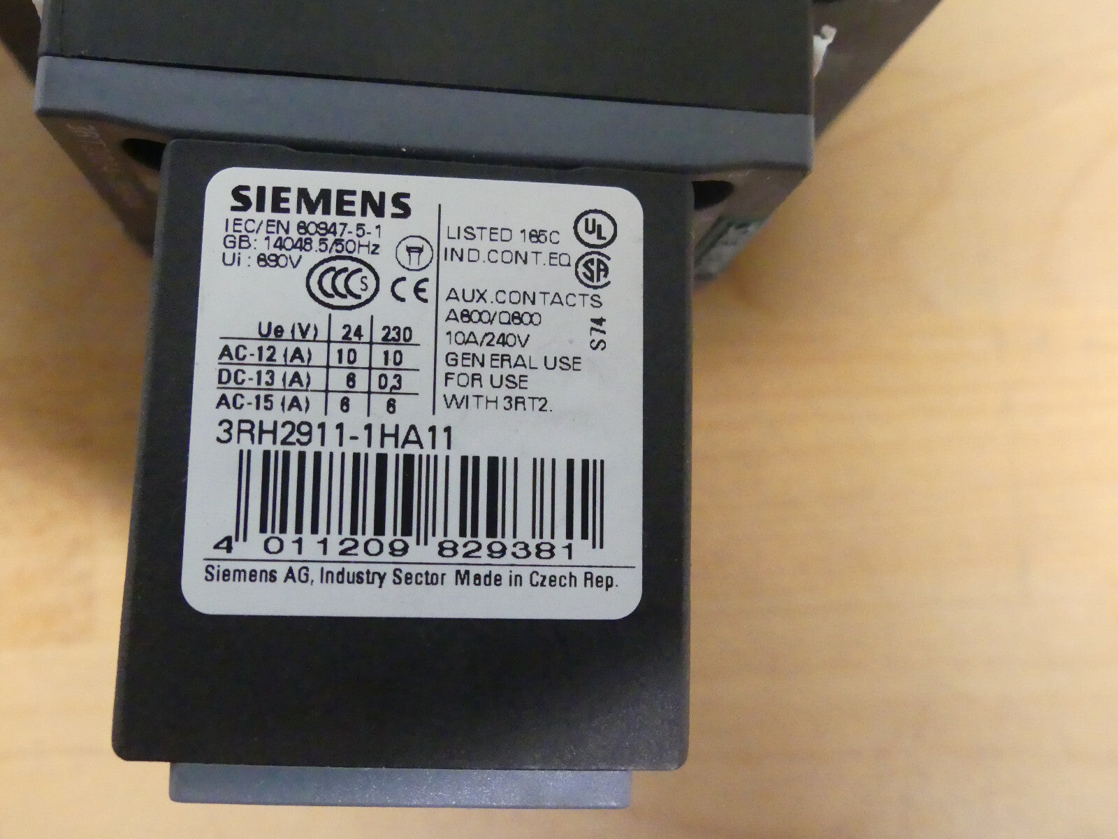 Siemens Sirius Schütz,3RT2024-1BB44 + 3RH2911-1HA11