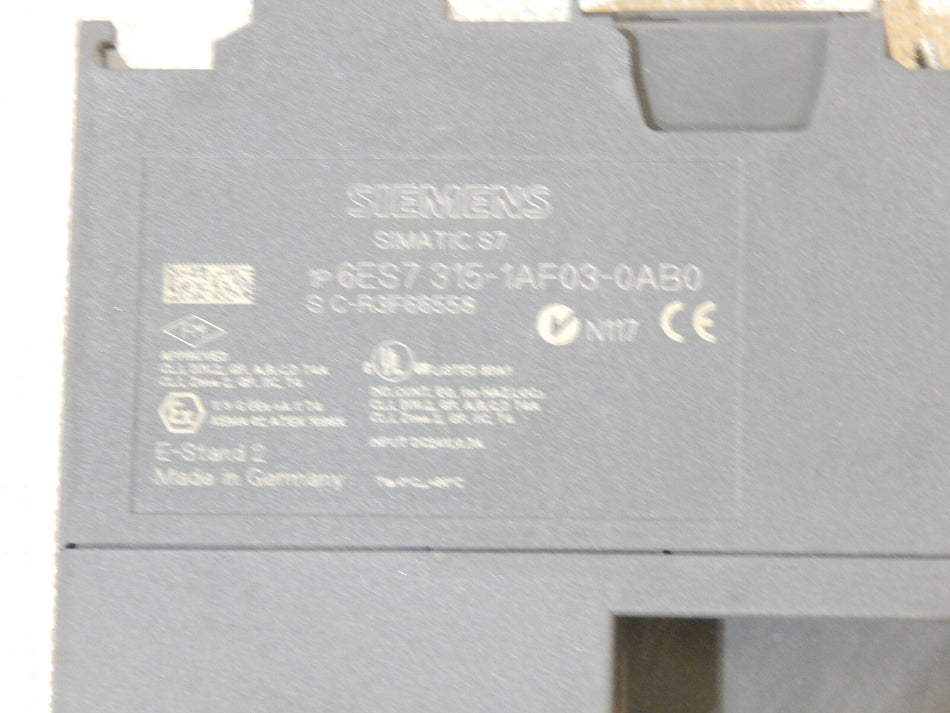 Siemens simatic S7 CPU315  6ES7315-1AF03-0AB0  E 2 Ohne deckel  s.Bitte Bilder