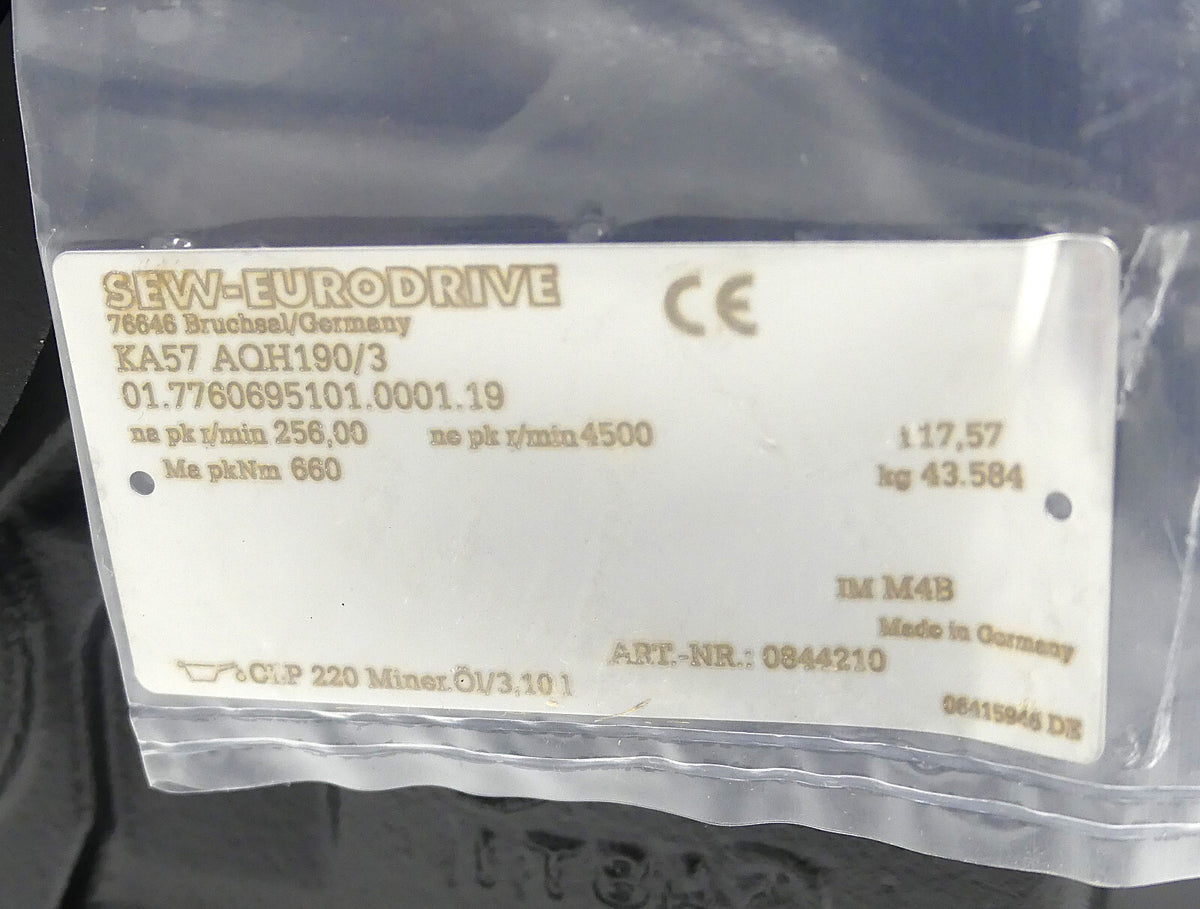 SEW Eurodrive KA57 AQH190/3