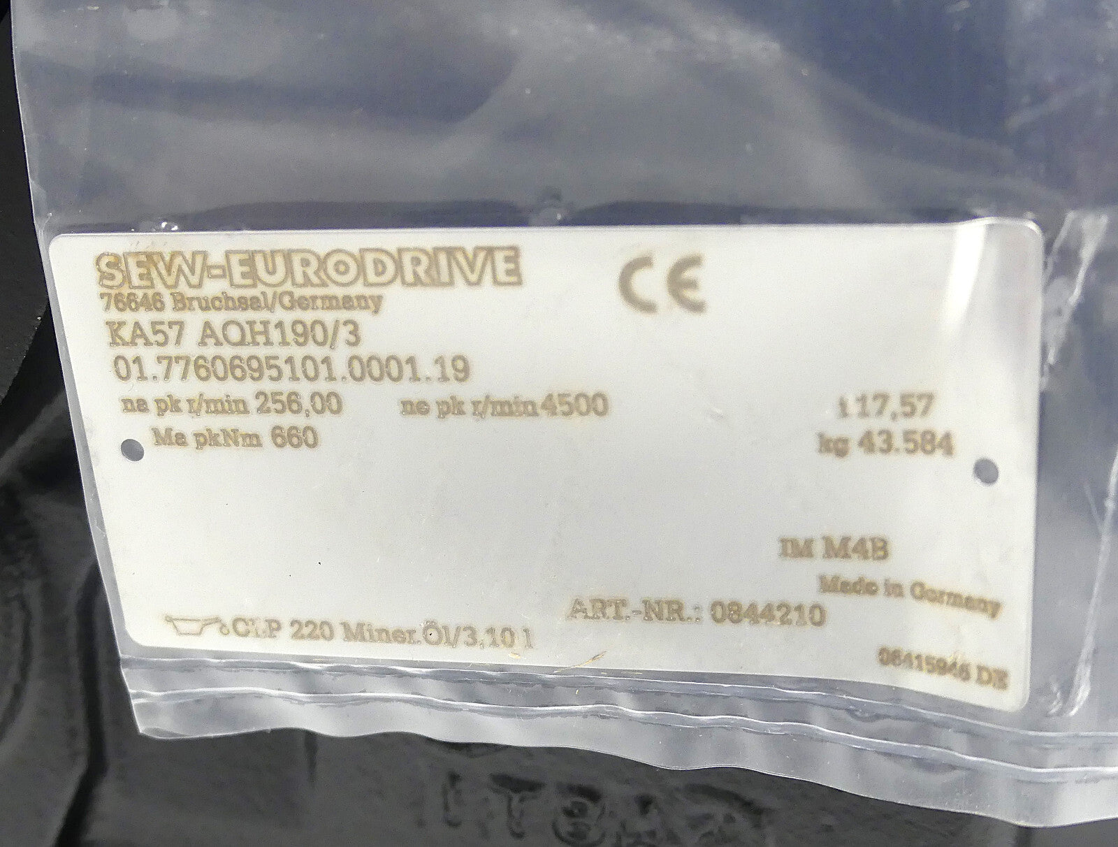 SEW Eurodrive KA57 AQH190/3