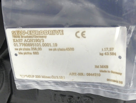 SEW Eurodrive KA57 AQH190/3