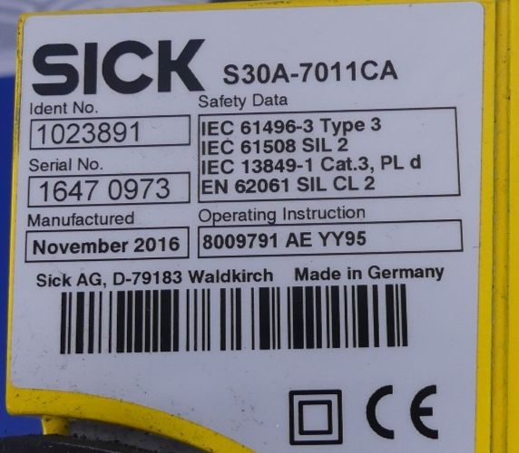 SICK S30A-7011CA 1023891