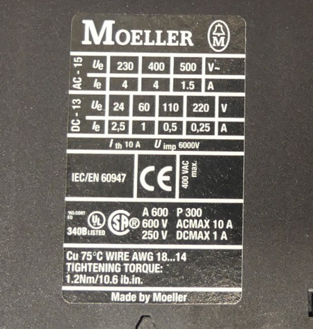 Moeller DIL AC-22 Leistungsschütz