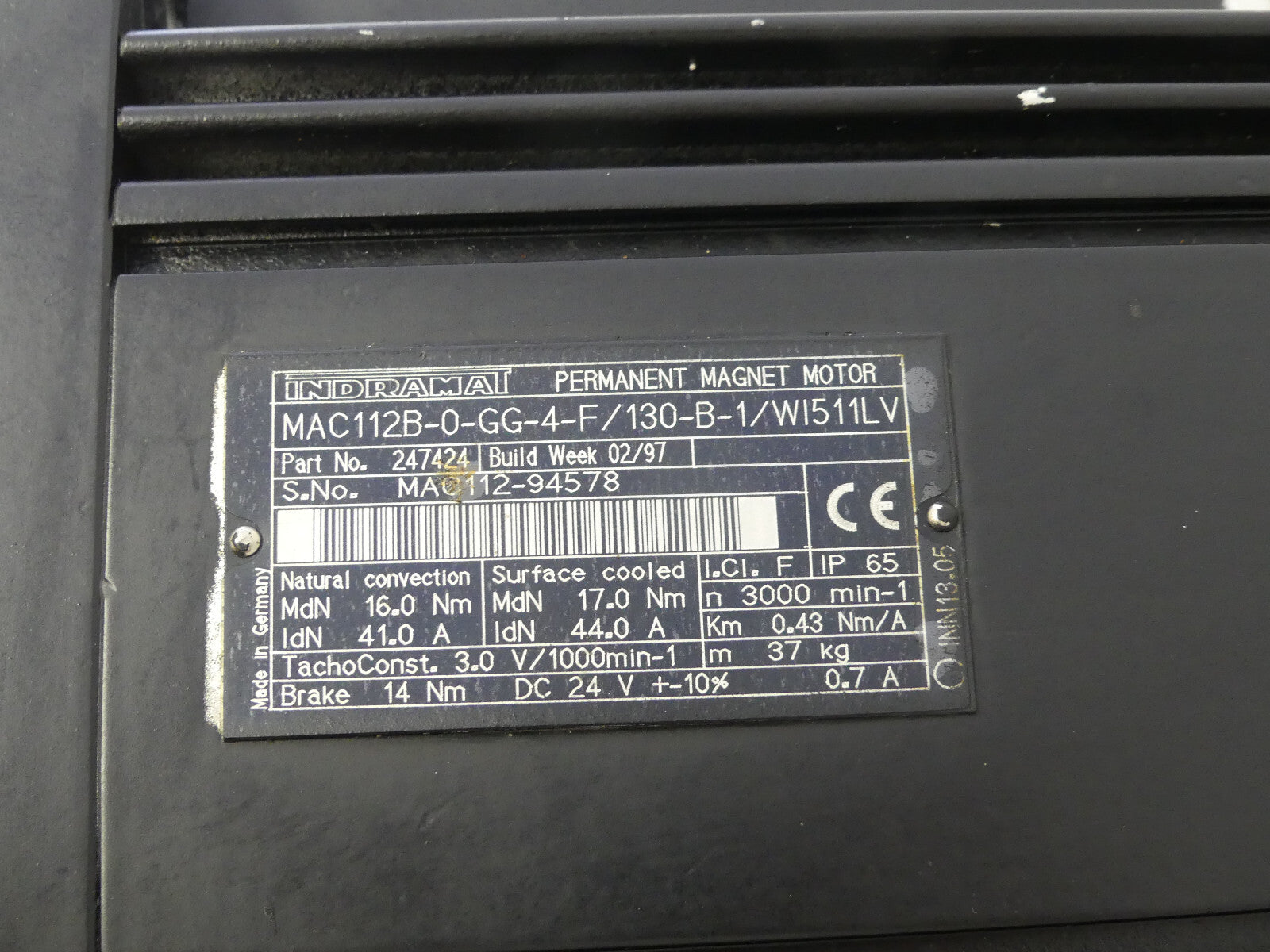 INDRAMAT MAC112B-0-GG-4-F/130-B-1/WI511LV
