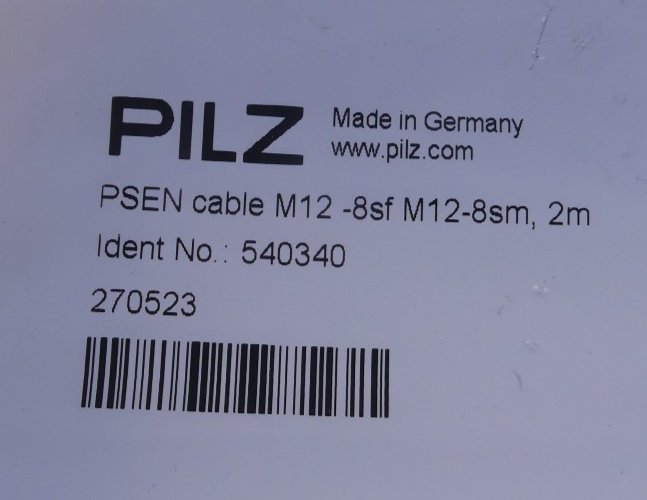 Pilz PSEN M12-8sf BU/ST gerade 2m 540340