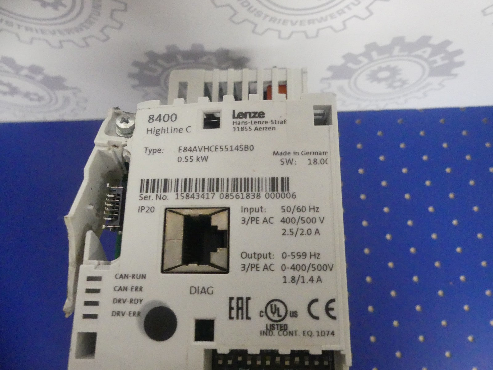 LENZE E84AVHCE5514SB0, beschädigt s. Bilder