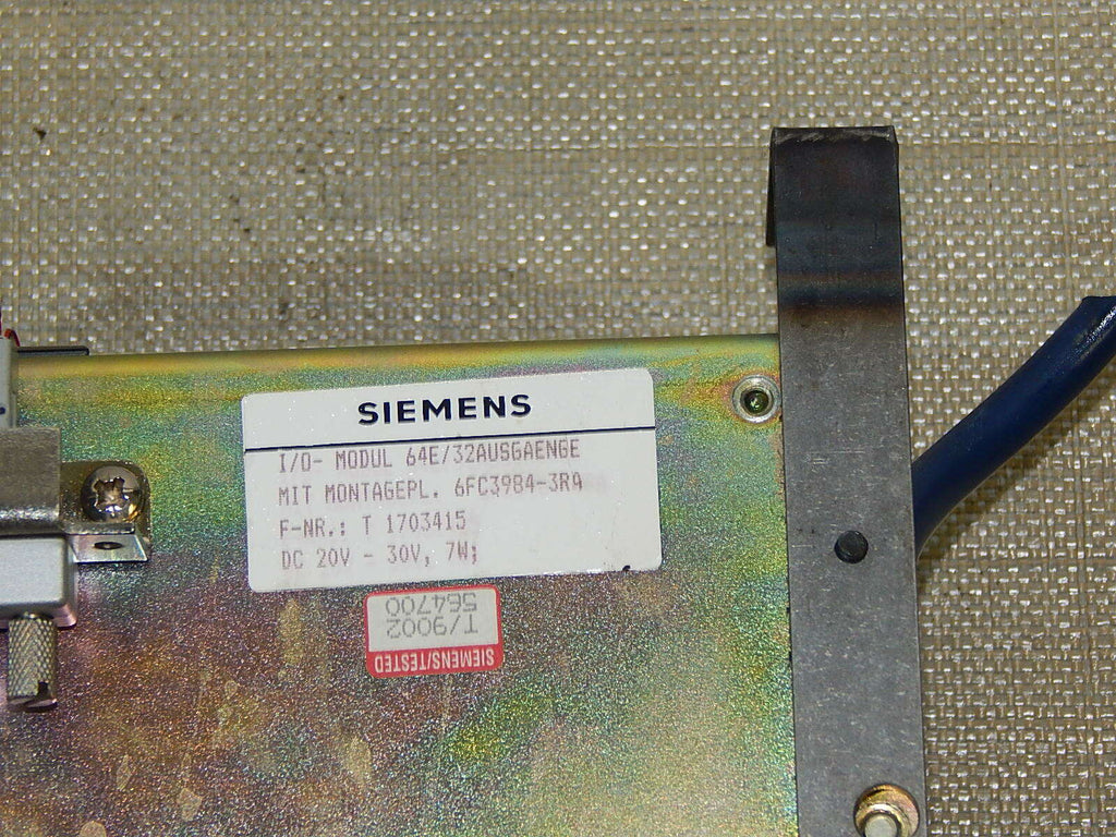 Siemens Sinumerik 6FC3984-3RA I/O-Modul 64E / 32 Ausgänge Used