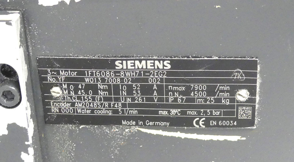 SIEMENS 1FT6086-8WH71-2EG2