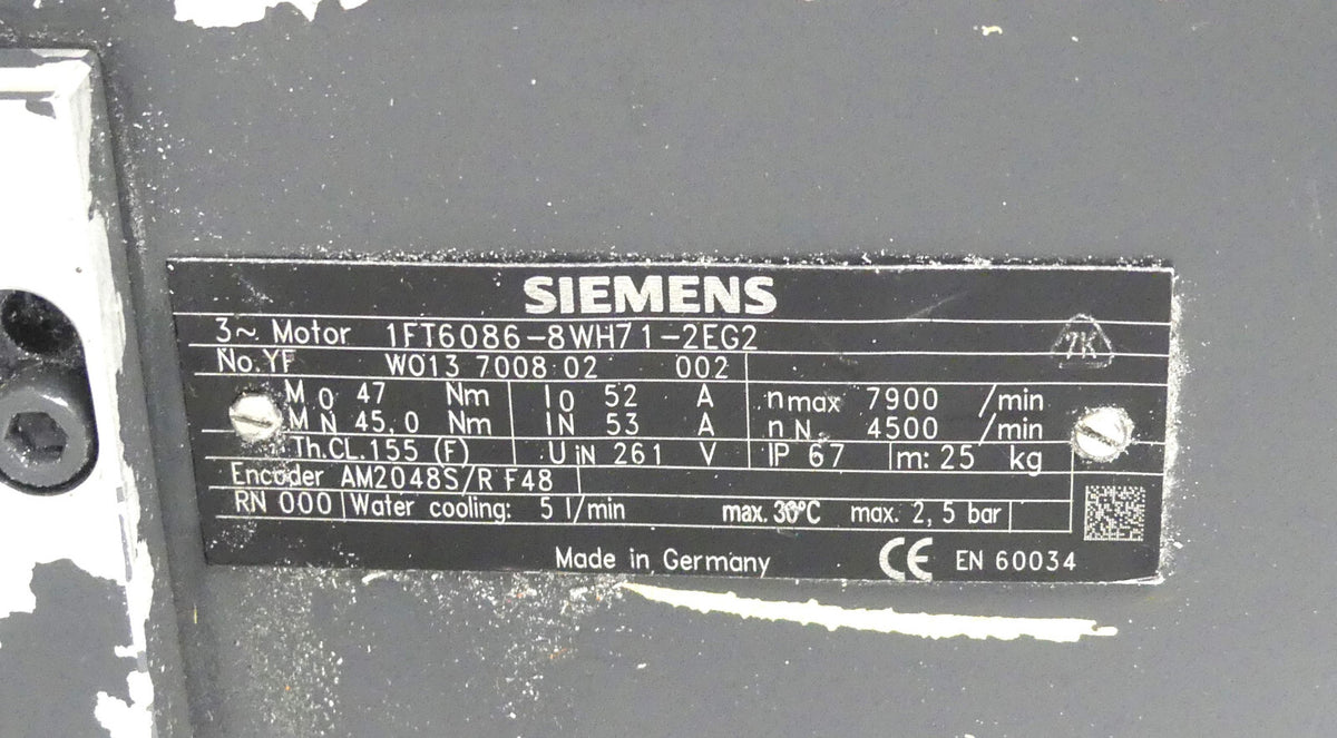 SIEMENS 1FT6086-8WH71-2EG2