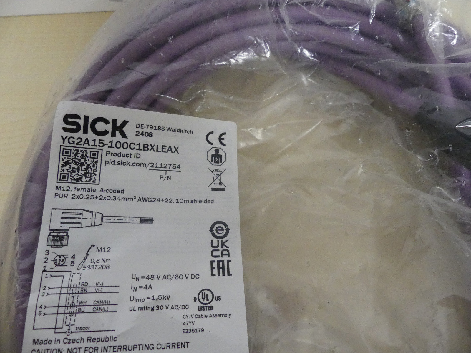 SICK YG2A15-100C1BXLEAX