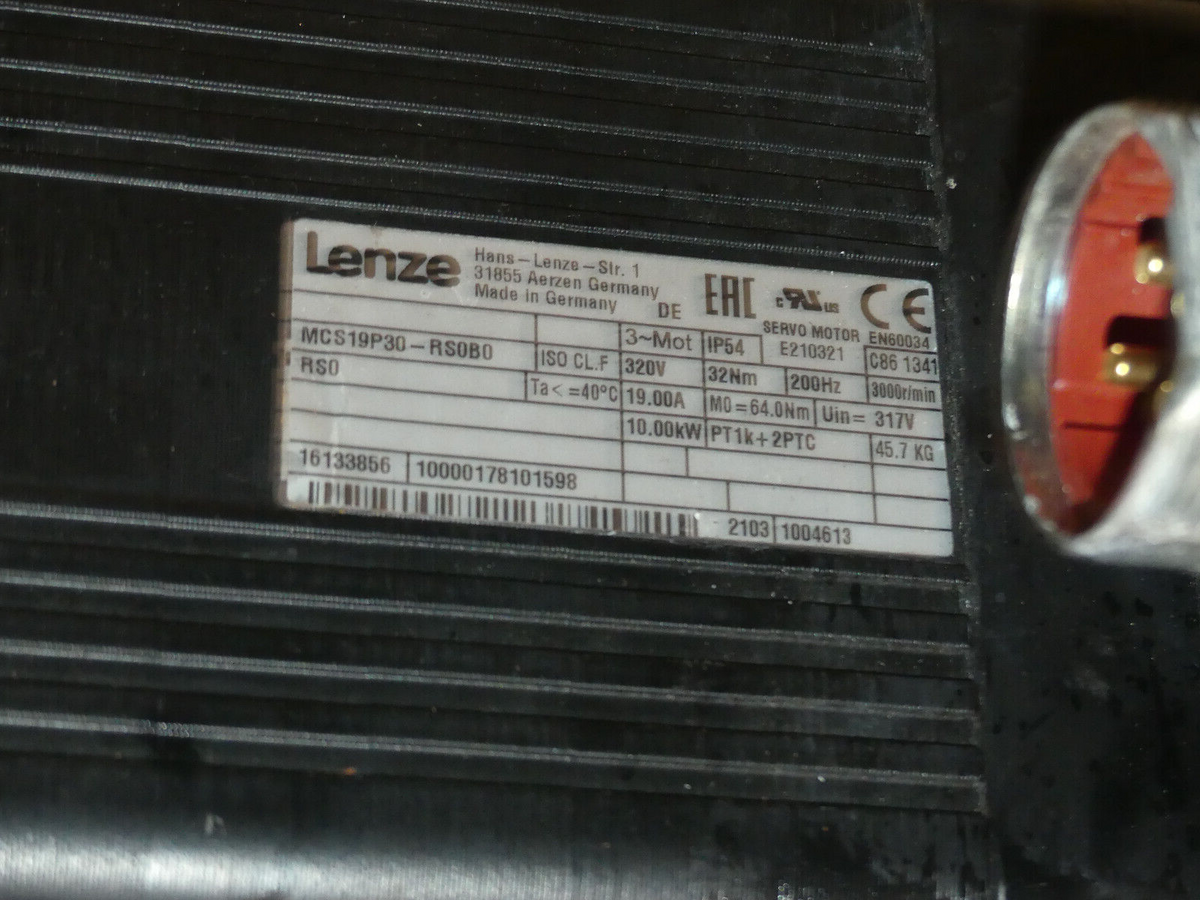 TOX PRESSOTECHNIK EPMK 300.060.300.004 LENZE MOTOR MCS19P30-RS0B0 s.BIlder