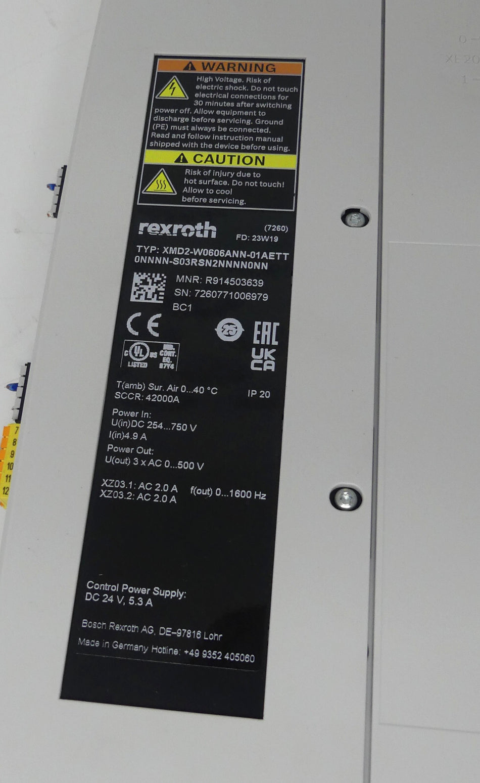 Rexroth XMD2-W0606ANN-01AETT