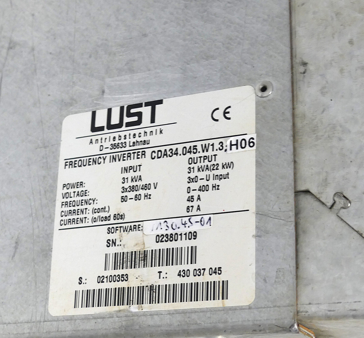 LUST CDA34.045/CDA34.045,W1.3,H06
