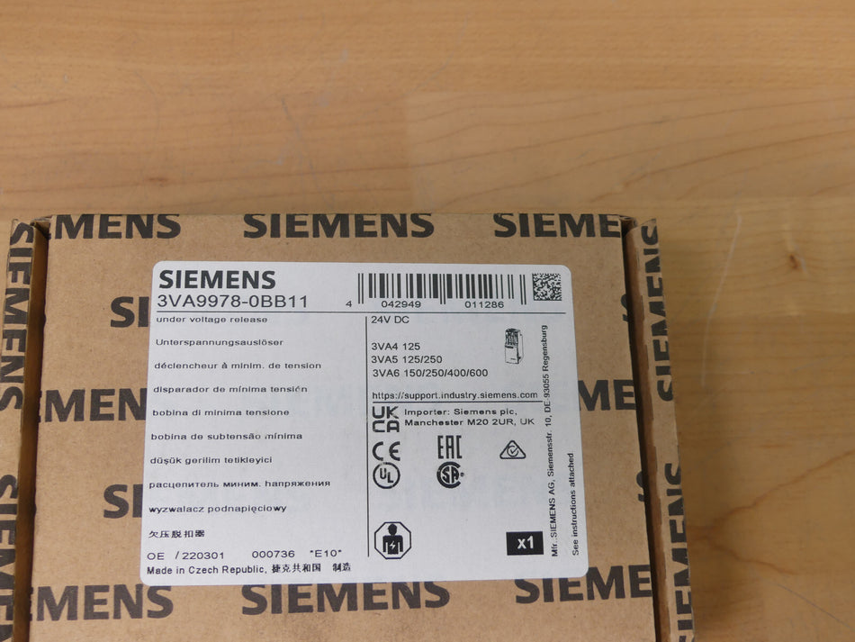 Siemens  3VA9978-0BB11  3VA99780BB11