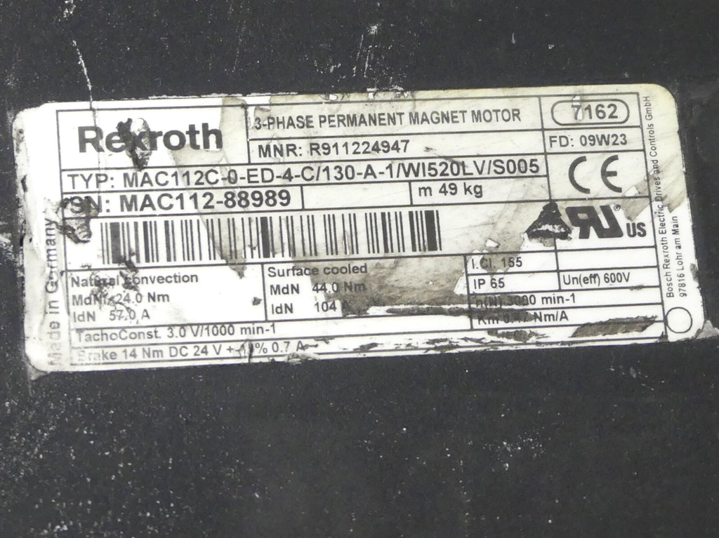 Rexroth MAC112C-0-ED-4-C/130-A-1/WI520LV/S005 ( beschädigt)