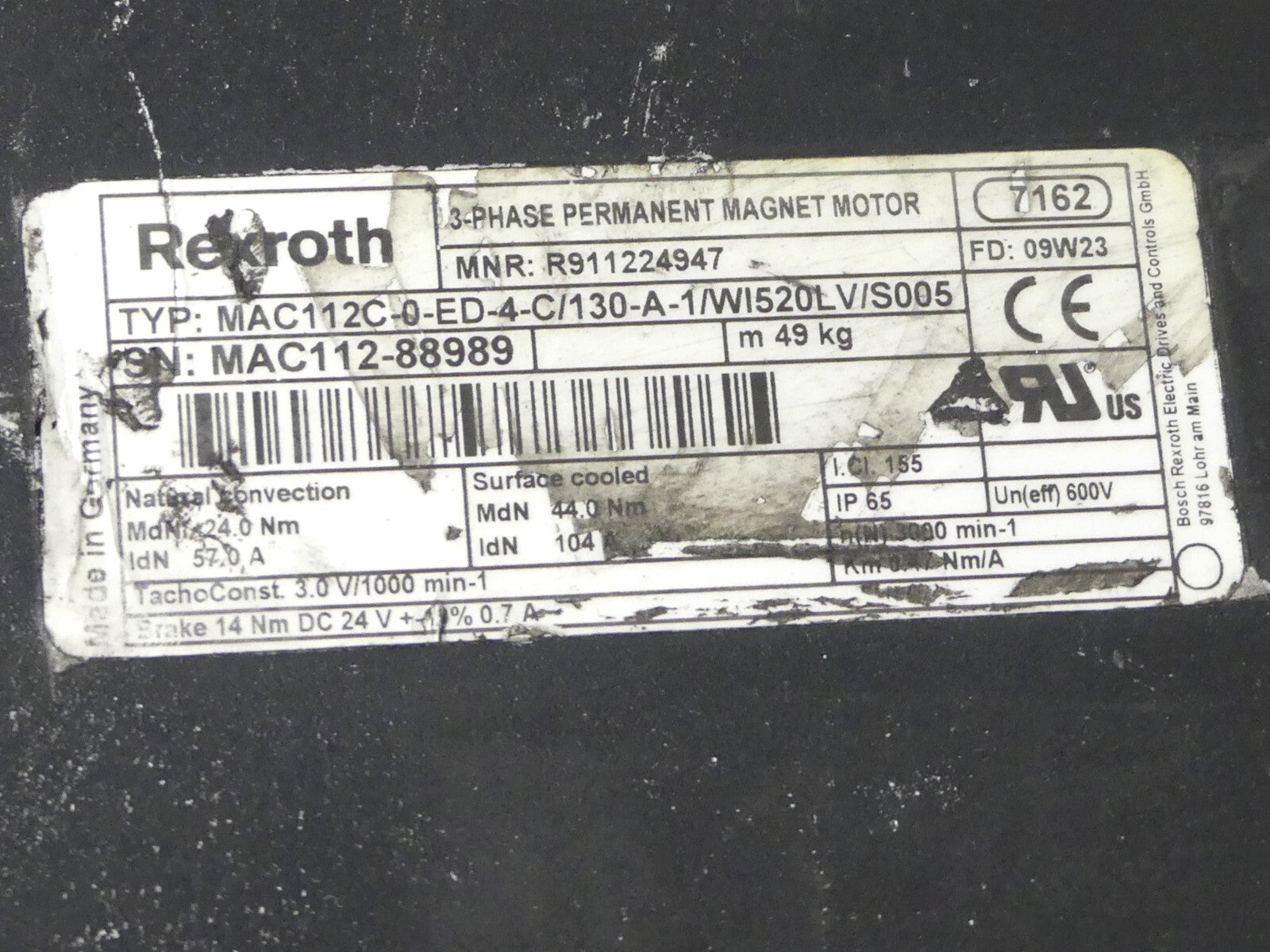 Rexroth MAC112C-0-ED-4-C/130-A-1/WI520LV/S005 ( beschädigt)