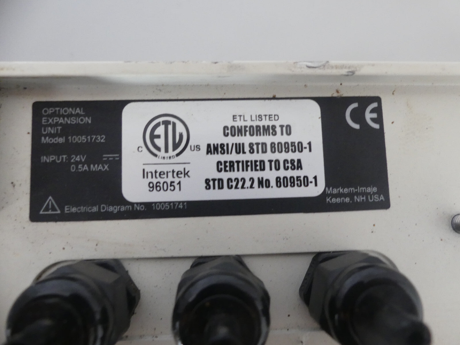 Markem Imaje Optional Expansion Unit Model: 10051732