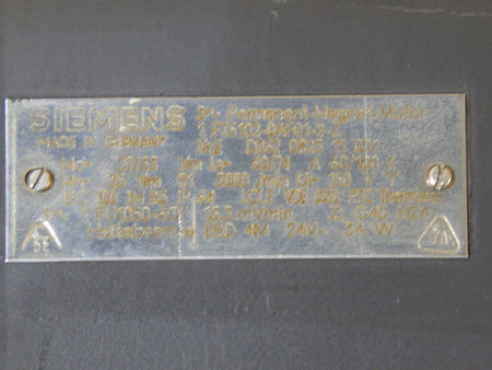 Siemens Permanent Magnet Motor 1FT5102-0AF01-2-Z + Heidenhain Drehgeber ROD 426B