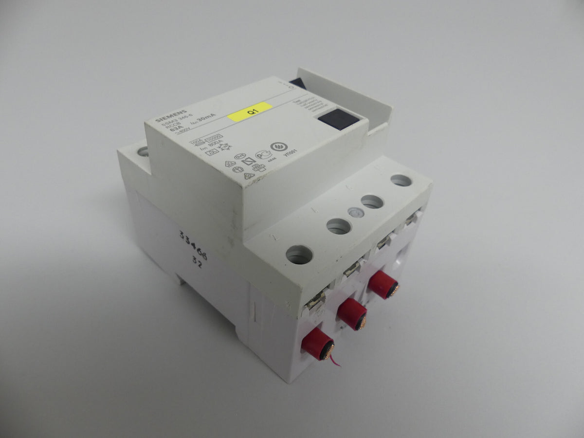 Siemens 5SM3 346-6 RCCB 63A Schutzschalter
