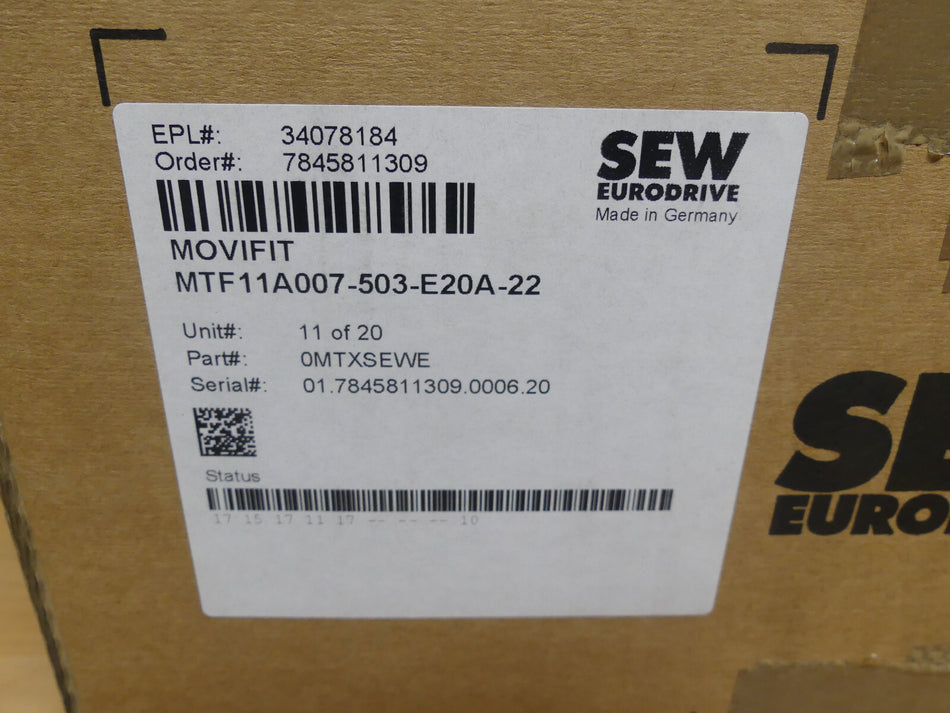 SEW-EURODRIVE MOVIFIT MTA11A-5-03-S623-D01-00/BW2