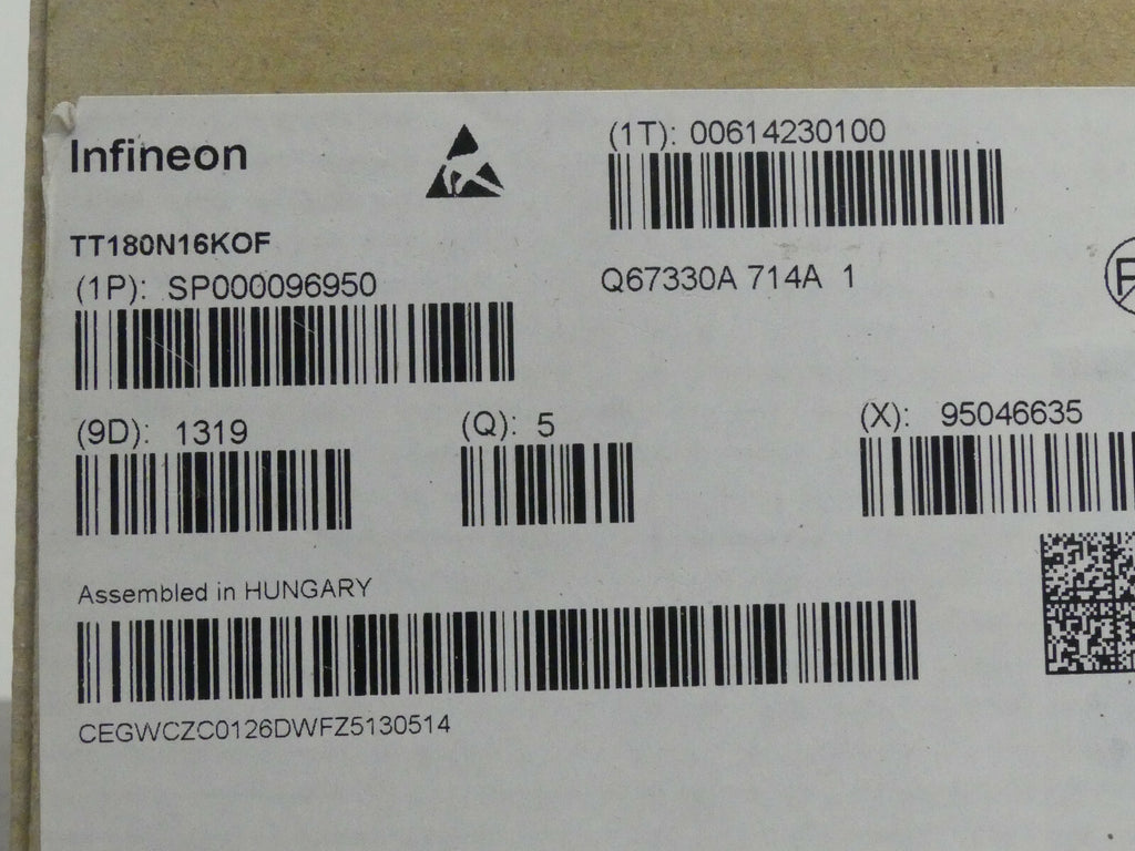 5x Infineon TT180N16KOF