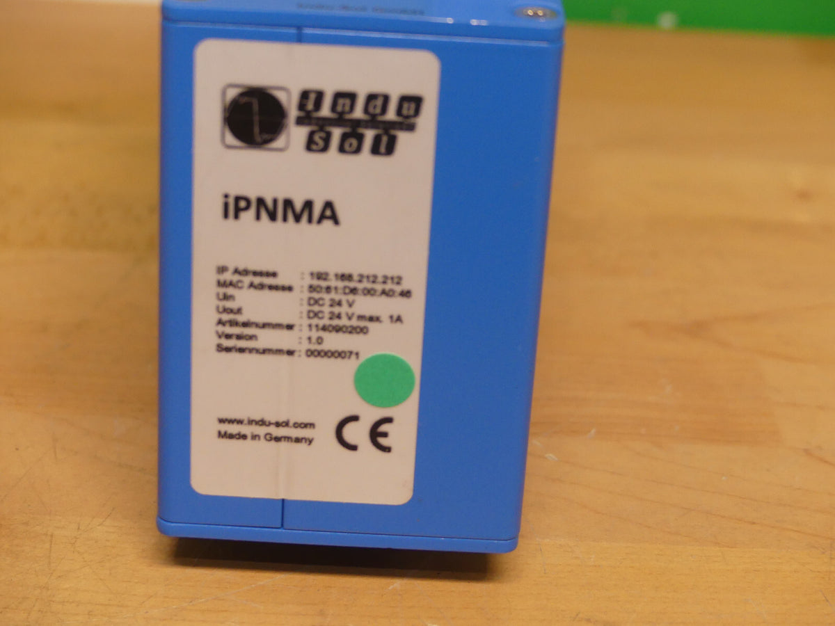 Indu-Sol Switch iPNMA IP Aresse :192.168.212.212
