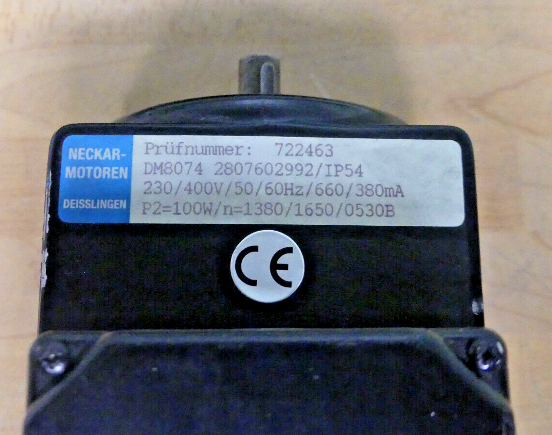 NECKAR MOTOR DM8074 2807602992/IP54