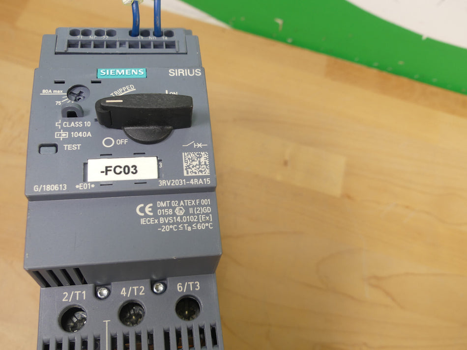 SIEMENS SIRIUS 3RV2031-4RA15 Leistungsschalter