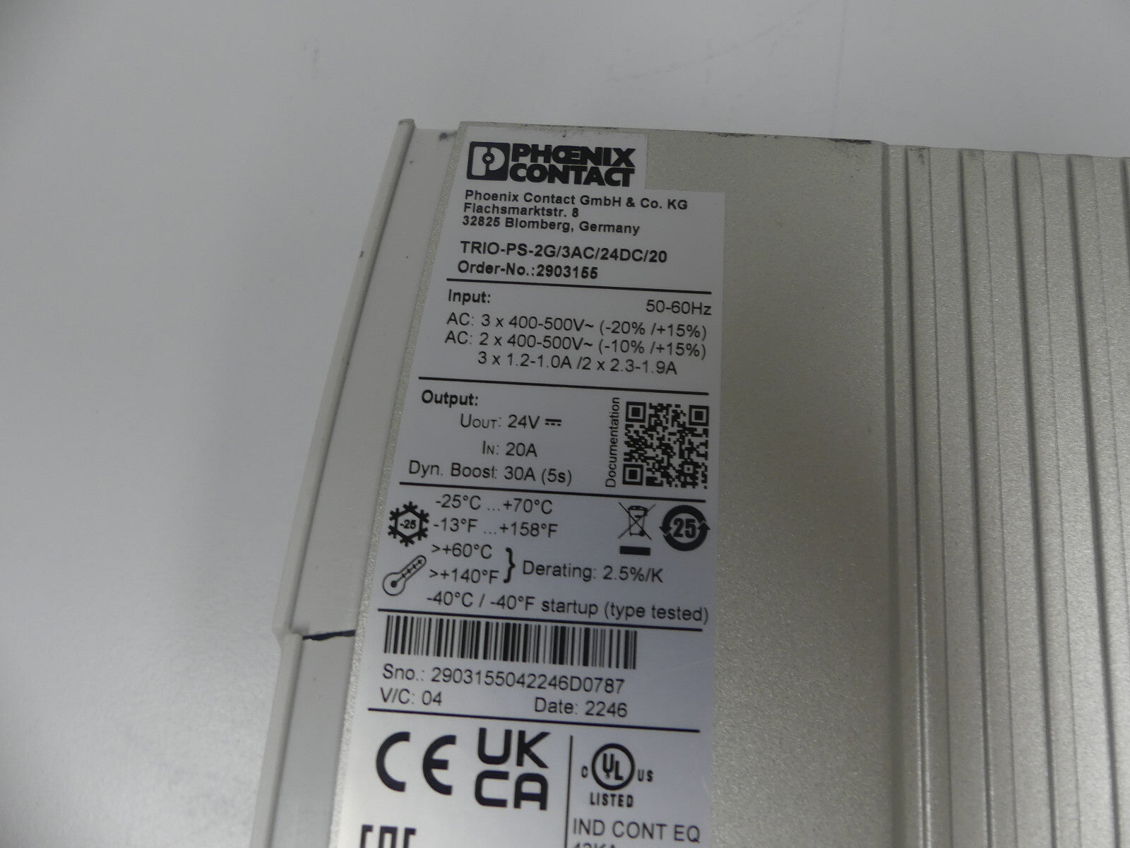 Phoenix Contact TRIO-PS-2G/3AC/24DC/20