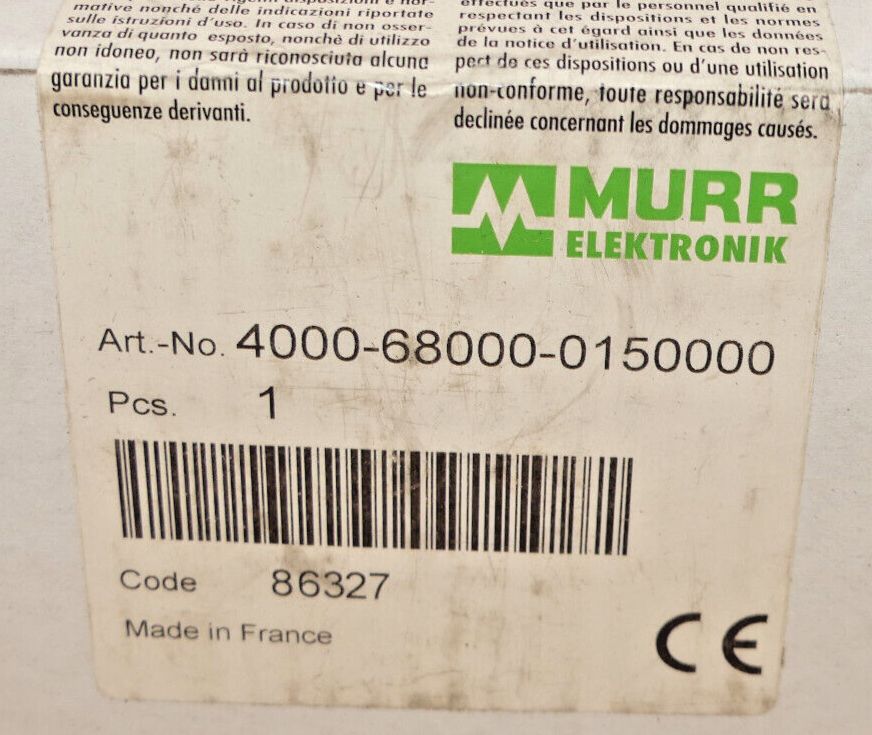 2X Murr Elektronik 4000-68000-0150000