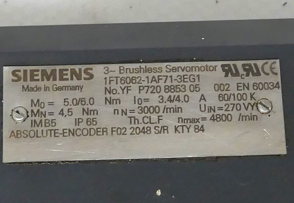 SIEMENS 1FT6062-1AF71-3EG1