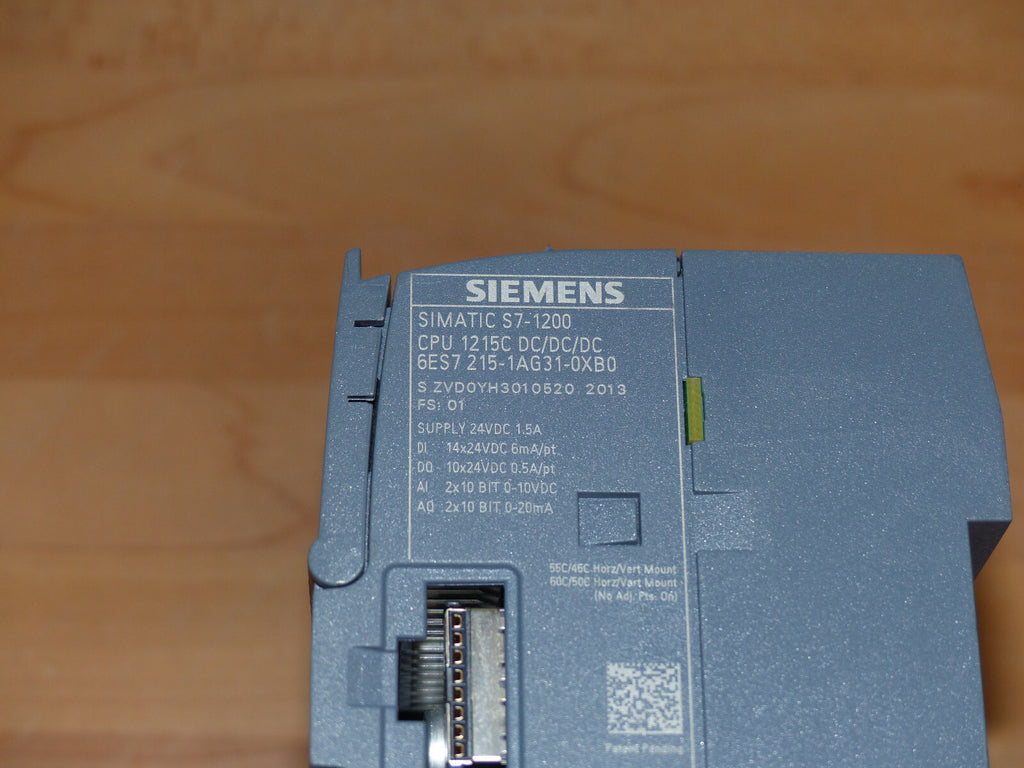 Siemens  Simatic S7-1200 CPU 1215C 6ES7215-1AG31-0XB0 FS:01