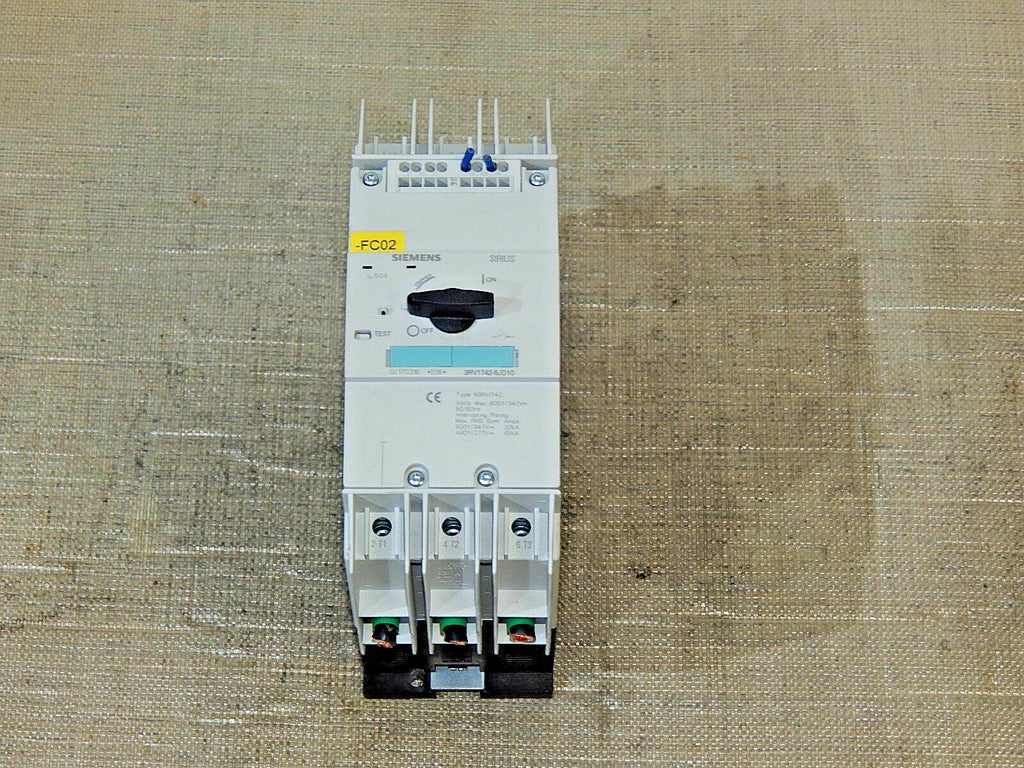  SIEMENS 3RV1742-5JD10 // 3RV1 742-5JD10 Leistungsschalter used