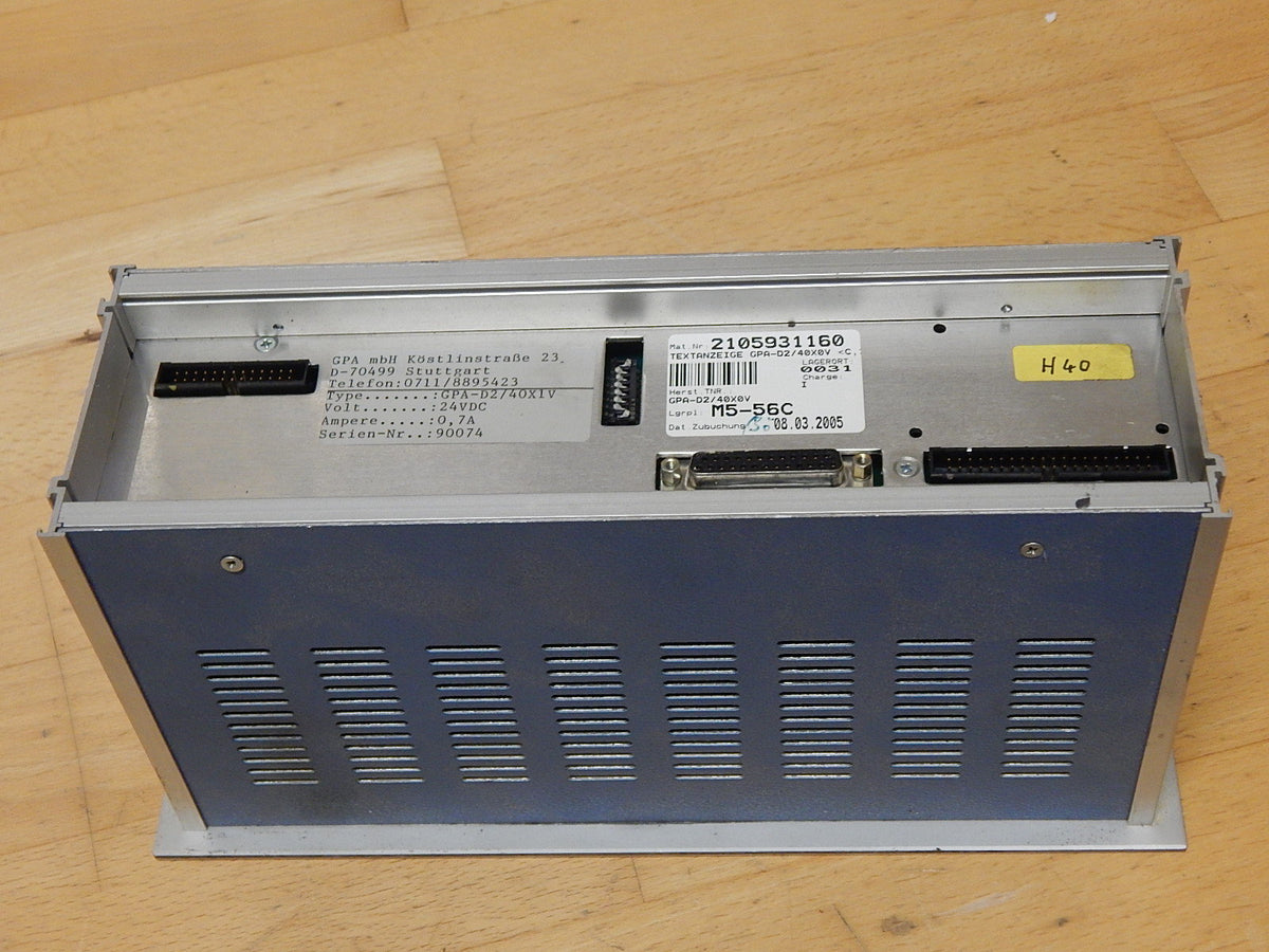 GPA  Textanzeige  GPA-D2/40X0V 