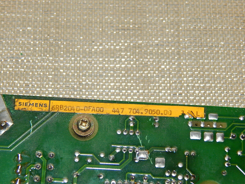 Siemens 6RB2040-0FA00 simodrive 6RB2 040-0FA00  Used