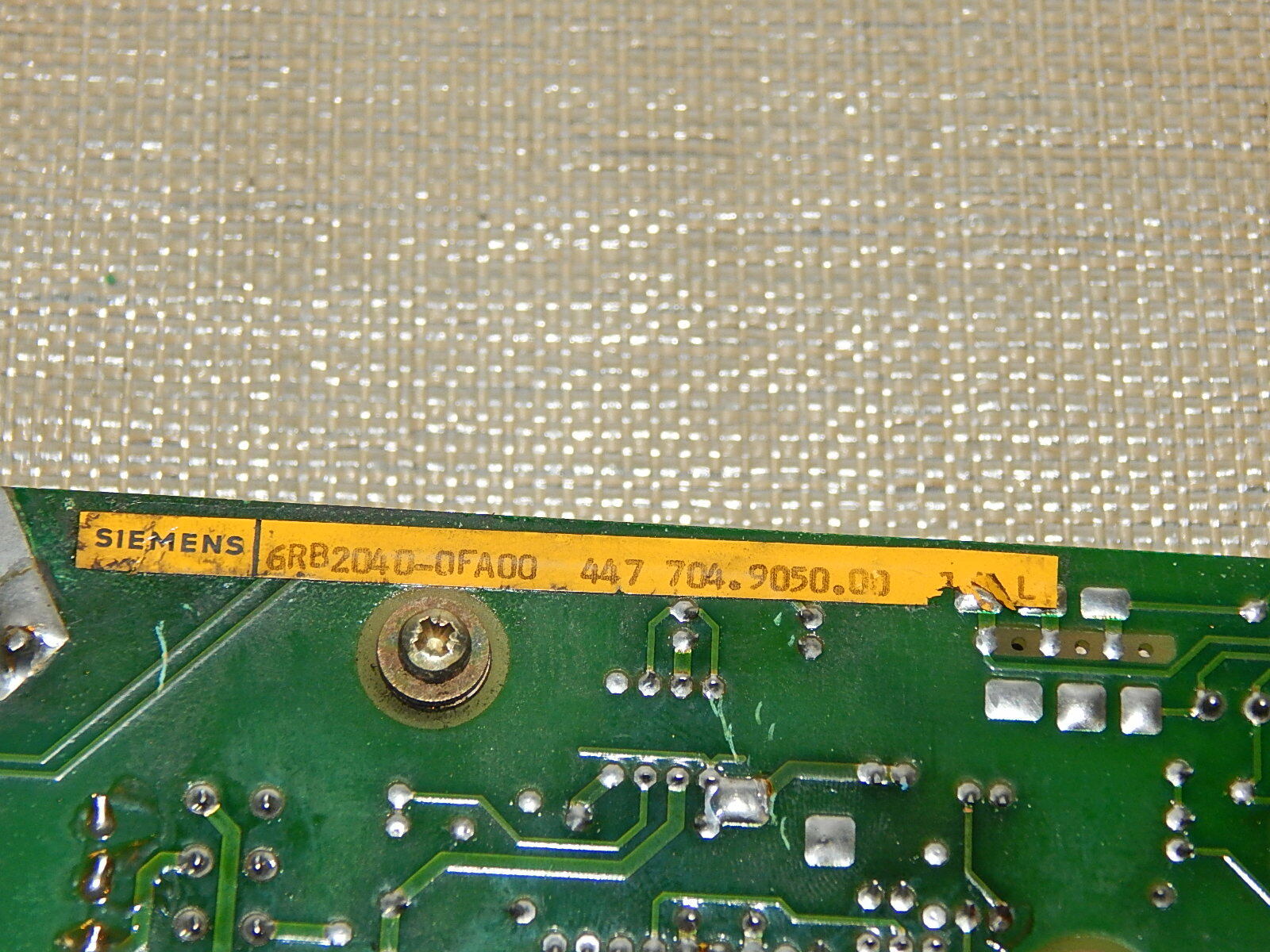 Siemens 6RB2040-0FA00 simodrive 6RB2 040-0FA00  Used