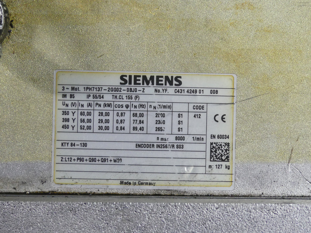 SIEMENS 1PH7137-2GG02-0BJ0-Z