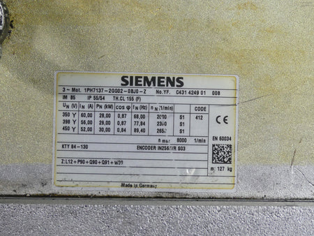 SIEMENS 1PH7137-2GG02-0BJ0-Z